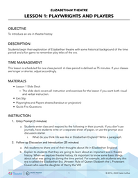 Playwrights & Players