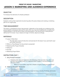 Marketing and Audience Experience