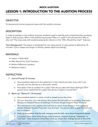 Introduction to the Audition Process