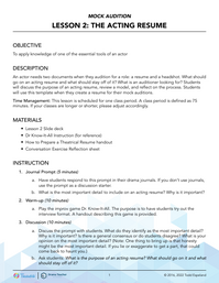 The Acting Resume