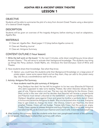 Introduction to Antigone and Agatha Rex