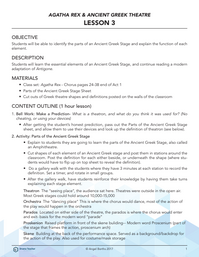 Parts of the Ancient Greek Stage