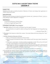 Aristotle's 6 Elements of Drama