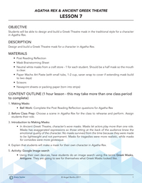 Post-Reading Reflection & Mask Activity