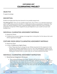 Culminating Assignment