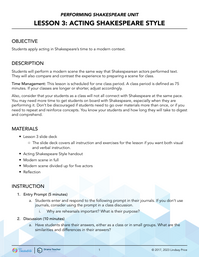 Acting Shakespeare Style