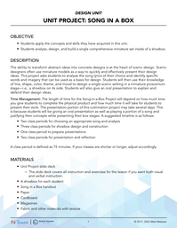 Unit Project: Song in a Box