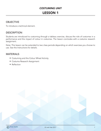 Introduction to Costuming