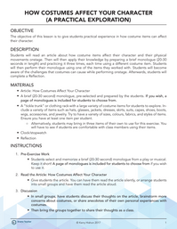 How Costumes Affect Your Character - Practical Exploration