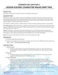 Character Walks: Part Two