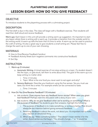 How Do You Give Feedback?