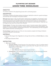Monologues