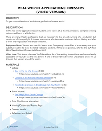 Real World Applications: Dressers