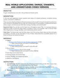 Real World Applications: Swings, Standbys, and Understudies