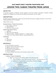 Kabuki Theatre from Japan