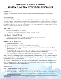 Improv with Vocal Responses