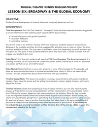 Broadway and the Global Economy