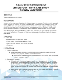 Critic Case Study: The New York Times