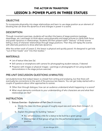 Power Plays in Three Statues