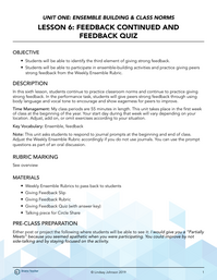 Feedback Continued and Feedback Quiz