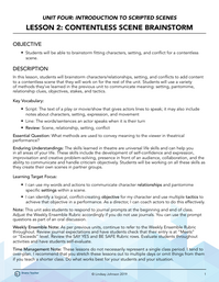 Contentless Scene Brainstorm