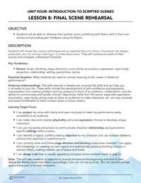 Final Scene Rehearsal