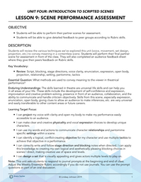 Scene Performance Assessment