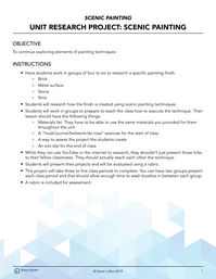 Research Project: Scenic Painting