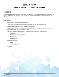 Part 1: The Costume Designer