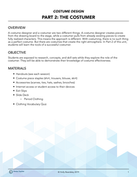 Part 2: The Costumer