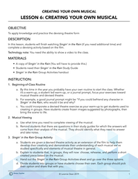 Practicing with Devised Theatre; Singin' in the Rain