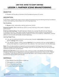 Partner Scene Brainstorming