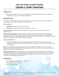 Script Drafting