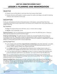 Planning and Memorization