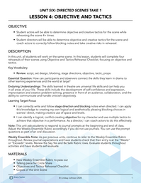 Objective and Tactics