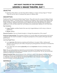 Image Theatre, Day 1