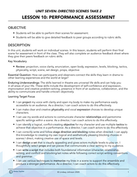 Performance Assessment