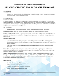 Creating Forum Theatre Scenarios
