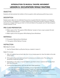 Occupation While Waiting