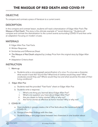 The Masque of Red Death and Coronavirus