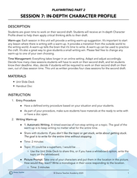 Session 7: In-Depth Character Profile