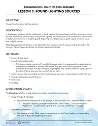 Exercise 3: Found Lighting Sources