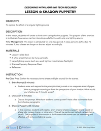 Exercise 4: Shadow Puppetry