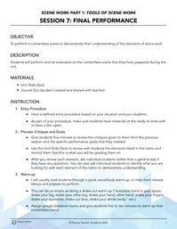 Session 7: Final Performance