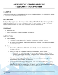 Session 5: Stage Business