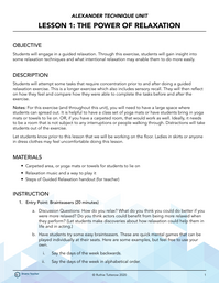 The Power of Relaxation