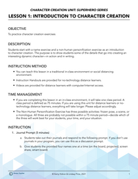 Introduction to Character Creation