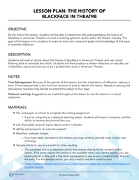 The History of Blackface in Theatre