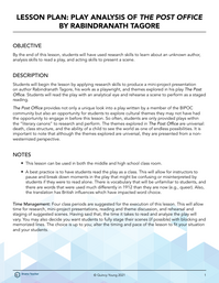 Play Analysis of The Post Office by Rabindranath Tagore