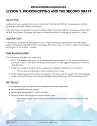 Workshopping and the Second Draft